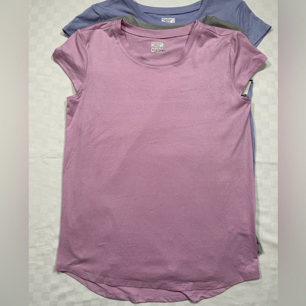 - 32•COOL 3 PACK GIRLS’ SHORT SLEEVE SCOOP NECK TEE